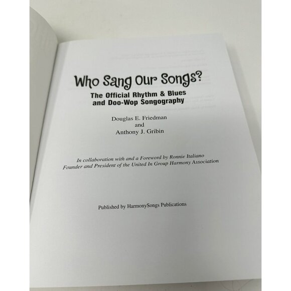 WHO SANG OUR SONGS? Official Rhythm & Blues & Doo Wop Songography Friedman Signe - Picture 9 of 12
